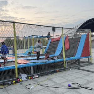 Prix bon marché en plein air aire de <span class=keywords><strong>jeux</strong></span> parc d'attractions trampoline en plein air enfants saut à l'élastique - Product Image 5