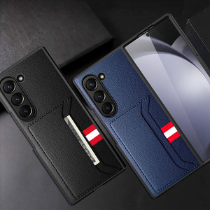เหมาะสำหรับการขายข้ามพรมแดน: เคสโทรศัพท์ Samsung Fold 6/5/4/3 พร้อมสายรัดแบบถักและช่องใส่บัตร ผลิตโดย Huanmin Fact - Product Image 1