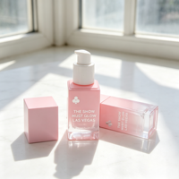 Flacon pompe vide en verre pour fond de teint, portable et rechargeable, idéal pour les boutiques de cosmétiques en ligne - Vente chaude