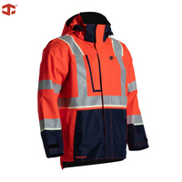 Veste à capuche amovible JIADE en promotion – Veste hardshell pour homme avec bandes réfléchissantes et capuche détachable pour vêtements de travail