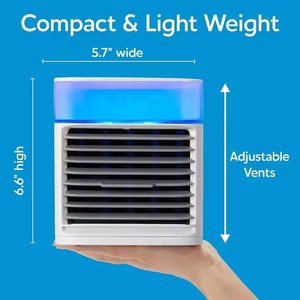 2025 Mini ventilateur refroidisseur d'<span class=keywords><strong>air</strong></span> portable alimenté par USB <span class=keywords><strong>avec</strong></span> réservoir d'eau de 500ml à 3 vitesses à faible bruit pour usage domestique et extérieur - Product Image 4