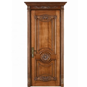 Porta Principale Moderna <span class=keywords><strong>in</strong></span> <span class=keywords><strong>Legno</strong></span> Massello Ignifugo con Design Intagliato, Porta Frontale <span class=keywords><strong>in</strong></span> <span class=keywords><strong>Legno</strong></span> e <span class=keywords><strong>Vetro</strong></span> per Appartamento, Superficie Rifinita, Garanzia 1 Anno - Product Image 1
