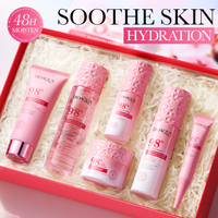 Collection de soins de la peau BIOAOUA, routine hydratante, apaisante et éclaircissante pour tous les types de peau, kit de soins complet, lot économique de 6 pièces