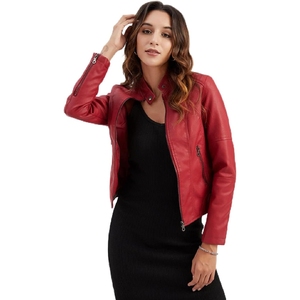 เสื้อโค้ทหนังวัวแท้สำหรับผู้หญิง แบบยาวสำหรับฤดูหนาว สไตล์สตรีทแฟชั่นสำหรับฤดูใบไม้ร่วง พร้อมรายละเอียดขนสัตว์แท้ - Product Image 4