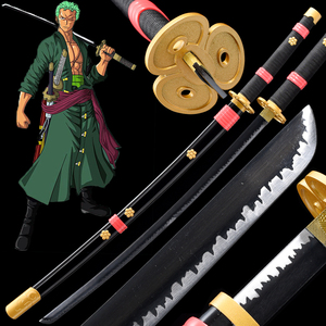 Popular Katana de Bambú de Roronoa <span class=keywords><strong>Zoro</strong></span> del Anime One Piece, Artículo de Colección y Decoración para Cosplay, Películas y Videojuegos - Product Image 1