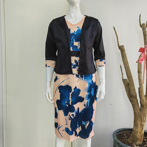 Prix de Gros 2024 Élégant Ensemble <span class=keywords><strong>Jupe</strong></span> Moulante <span class=keywords><strong>Africaine</strong></span> Imprimé Fleurs 3D de Bureau, Fourniture ODM Grandes Tailles Femme, Décoration Ceinture Empire - Product Image 5