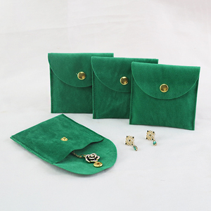 8x8cm Velvet Jewelry Pouch Luxury Suede Jewelry Packaging <b>Gift</b> Bags in Stocks for Jewelry Display - Product Image 1