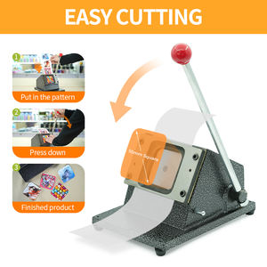 شارة مربعة ، مغناطيس زر يدوي ، قاطع - Product Image 4