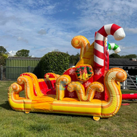 Canapé gonflable extérieur de qualité commerciale pour Noël Canapé gonflable pour traîneau du père Noël Maison de rebond Canapé géant Chaise photo pour enfants