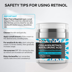 Kem dưỡng da mặt & sữa dưỡng thể nhãn hiệu riêng, kem làm đẹp collagen cho làn da sáng mịn, kem dưỡng trắng da, dưỡng ẩm, chăm sóc da với retinol - Product Image 6