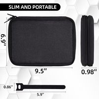 Étui de transport étanche portable à double couche pour accessoires électroniques pochette d'organisation de câble de voyage de Type tout-en-un