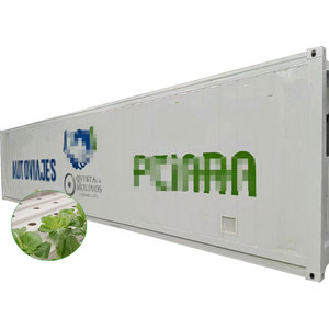 Conteneur hydroponique 40HQ en acier inoxydable pour culture intérieure entièrement automatique de laitues et herbes aromatiques, avec pompe à moteur, pour usage commercial, rendement stable - Product Image 1