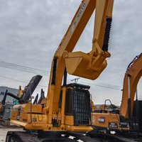 Excavatrice sur chenilles Komatsu PC220 de fabrication japonaise éprouvée, puissance de creusement stable pour les travaux de canalisations et de routes
