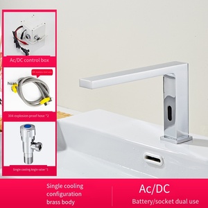 China Supplier's <strong>Inductive</strong> Smart Copper Bathroom Sink <strong>Faucet</strong> <strong>Automatic</strong> Infrared Touchless Hands-Free Ceramic Valve Sense <strong>Faucet</strong> - Product Image 2
