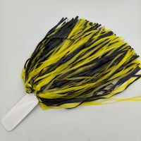 Joylit Vente en gros Logo personnalisé promotionnel Cheer Leading Pompom Tinsel Cheer Leading Team Pom Poms avec poignée de doigt