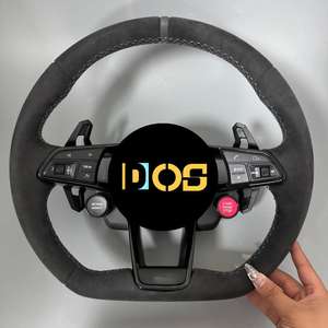 Volant tout en Alcantara pour <span class=keywords><strong>Audi</strong></span> RS3 RS4 RS5 RS6 RS7 S3 S4 S5 S6 A3 A4 A5 Q5 Q7 A6 <span class=keywords><strong>A7</strong></span>, accessoires de voiture - Product Image 2