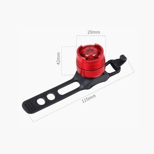 Feu arrière de vélo étanche, feu de signalisation nocturne, feu arrière de sécurité en aluminium pour vélo - Product Image 6