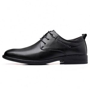 Bottines en cuir artificiel pour hommes, bout rond, fermeture éclair, chaussures de mode rétro de marque - Product Image 2