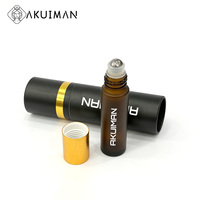 Flacon de parfum de luxe avec bouchon doré, approuvé ISO9001 SGS, 5ml 10ml 15ml, flacon à bille en verre anti-fuite pour voyage, logo personnalisé