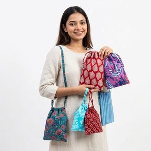 Bolsas de Almacenamiento de Algodón Hechas a Mano de Dolly Enterprises, en Varios Tamaños, Bolsas de Moda Sólidas para Joyería, Monedas, Cosméticos, Viajes y Regalos - Product Image 1