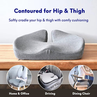 Coussin de siège en mousse à mémoire de forme ultra-dense pour soulager la pression, idéal pour les longues périodes assises, parfait pour le bureau, la maison, la voiture et les utilisateurs de fauteuils roulants