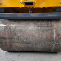 Compacteur hydraulique bidirectionnel à double tambour, à poussée manuelle, à moteur essence, économique, pour le compactage du sol