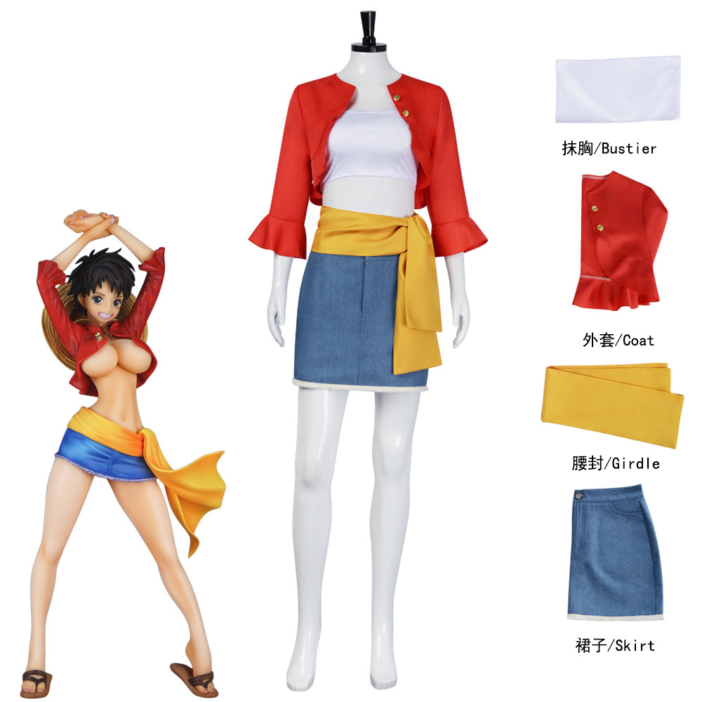 24293 Luffy Bodycon Skirt (Hood not included)