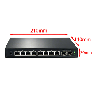 Switch Ethernet POE de 8*2.5G RJ45 con 2 Puertos SFP+ de 10 Gigabit, Directo de Fábrica, Sin Administración, DC 48V, Switch de 2.5G, Switch de 10Gb - Product Image 6