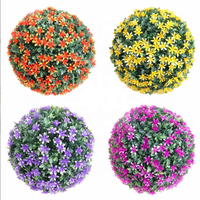 Linwoo Faux Buis Herbe Verte Balcon Jardin Artificielle Topiaire Boule D'herbe Pour La Fête De Mariage