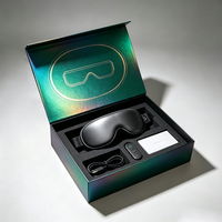 Masseur oculaire personnalisé, coffret cadeau haut de gamme, boîte à couvercle magnétique, insert multi-compartiments pour marque optique