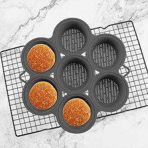 Moldes de Silicona Reutilizables para Postres Caseros, Resistentes al Calor, Herramientas para Hornear Hamburguesas, Moldes para Muffins y Pasteles - Product Image 5