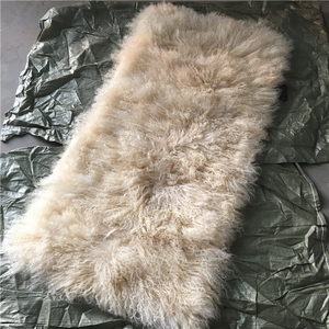 Fourrure d'animal longue et <span class=keywords><strong>bouclée</strong></span>, <span class=keywords><strong>laine</strong></span> pour <span class=keywords><strong>chaise</strong></span>, fourrure de Mongolie - Product Image 5