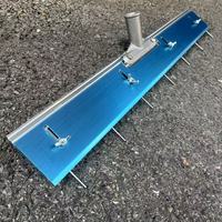 Raclette à époxy autonivelante avec manche télescopique pour outils de peinture de sol en acier bleu