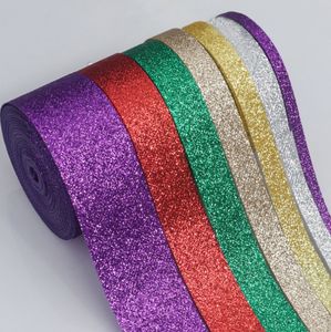 Cinta Decorativa Brillante de Poliéster con Lentejuelas Doradas en Forma de Cebolla para Cajas de Regalo de Navidad y Recuerdos de Fiesta - Product Image 4