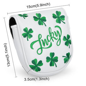 Latest Design Mallet Cover Golf Embroidery Golf Accessoires Club Covers Personalized Golf <b>Headcover</b> Putter Magnetic - Product Image 3
