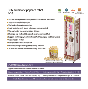 Máquina de <span class=keywords><strong>Palomitas</strong></span> Eléctrica Automática, Nueva, Sin Necesidad de Esperar ni Complicaciones, <span class=keywords><strong>para</strong></span> Uso en Panaderías, <span class=keywords><strong>Palomitas</strong></span> con <span class=keywords><strong>Mantequilla</strong></span> Caliente en Cualquier Momento - Product Image 6