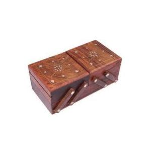 Cajas de almacenamiento de joyas de madera de acacia, caja de madera con tapa magnética, caja de memoria para recuerdos, caja decorativa con tapas - Product Image 6