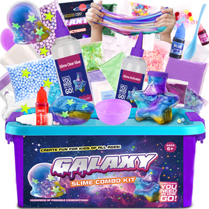 Produit phare : Kit de slime DIY <span class=keywords><strong>Glaxy</strong></span> pour enfants, slime mousseux, slime pailleté et croquant, jouet anti-stress, idéal pour les fêtes, meilleur cadeau pour garçons et filles - Product Image 4