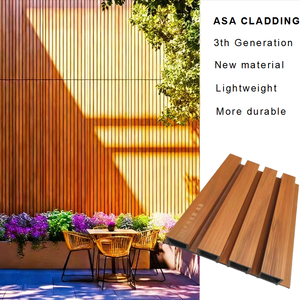 Panel de pared WPC con capa ASA 2026, revestimiento compuesto para exteriores, tablero de revestimiento para techos exteriores, valla con diseño 3D acanalado ASA para renovación del hogar - Product Image 1