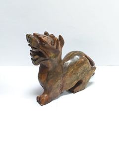 Statua di Pixiu in Giada Verde Naturale Intagliata, Coppia di Ornamenti Cinesi Feng Shui per Attirare la Ricchezza, Decorazione per Casa e Ufficio - Product Image 6