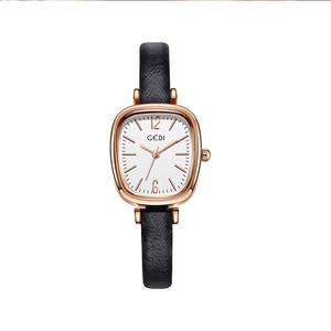 GEDI 51073 cinturón minimalista para mujer, ligero, esfera pequeña resistente al agua, reloj ovalado de nicho para estudiantes a la moda, a la moda y - Product Image 4