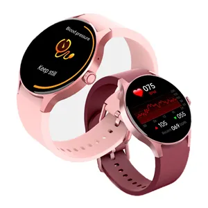 2024健康运动时尚新款可穿戴设备Ip68防水睡眠血氧血压圆形智能手表