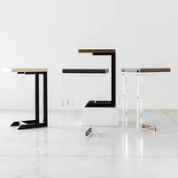 Pied de table en acrylique transparent personnalisé pour cheveux raides, fabriqué par le fabricant