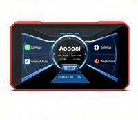 Navigateur GPS pour moto Aoocci C3 Plus 5 pouces avec CarPlay sans fil, écran tactile HD, étanche
