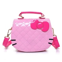 Sac fourre-tout en PU pour enfants, motif animal de dessin animé Hello Kitty, sac à bandoulière pour filles, sac fourre-tout chat, vente chaude