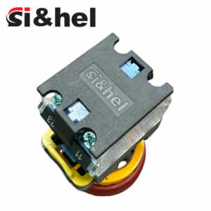 Interrupteur à bouton-poussoir plat momentané autobloquant vert Si&<span class=keywords><strong>hel</strong></span> 22 mm 1NO 440V 10A LED IP41 en plastique pour appareils électroménagers - Product Image 5