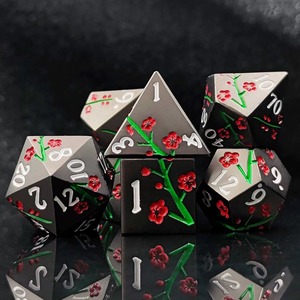 Custom Logo 16mm Polyhedron Transparent Resin & Zinc Alloy <b>Dice</b>-Options for DND & Board Games - Product Image 5