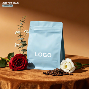 Sachet refermable personnalisé de qualité alimentaire avec fermeture éclair latérale pour café, aliments pour animaux, gelée, sushi, écologique et recyclable - Product Image 1