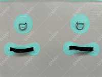 Balsa inflable con almohadilla de agua para varias personas, alfombrilla flotante para islas, plataforma de muelle flotante inflable para Lago, piscina, playa, Océano
