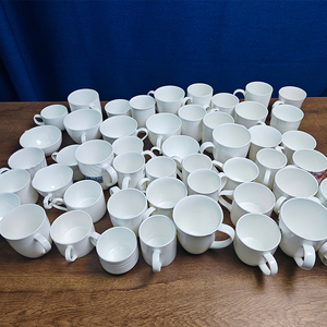 ผู้ผลิตขายส่งแก้วกาแฟและชาเซรามิกสีขาวพร้อมส่ง สามารถปรับแต่งได้พร้อมโลโก้ส่วนตัว - Product Image 4